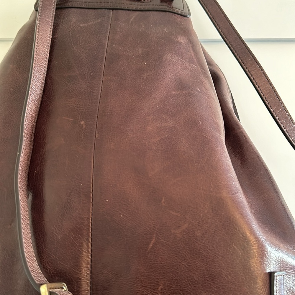 HALSTON LEATHER AND SUEDE BACKPACK PURSE - Picture 5 of 8